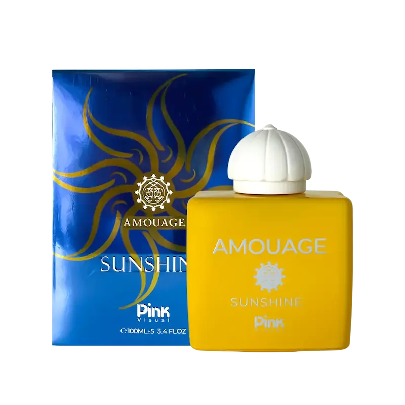 ادوپرفیوم زنانه پینک ویژوآل Pink مدل آمواج سان شاین Amouage Sunshine حجم 100 میلی لیتر طرح مارک