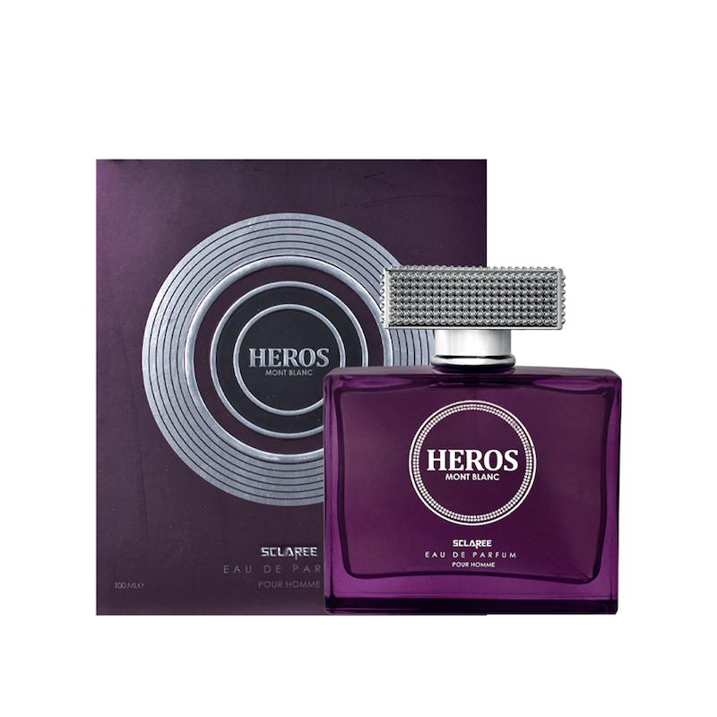 ادوپرفیوم مردانه اسکلاره مدل Heros حجم 100 میلی لیتر – رایحه Mont Blanc