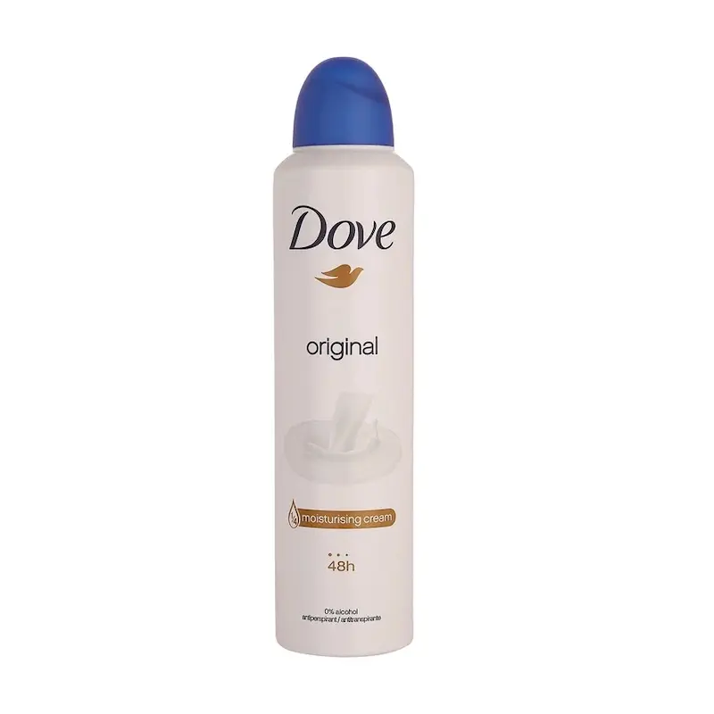  اسپری دئودورانت داو Dove مدل ORIGINAL رایحه شیر حجم 250 میل
