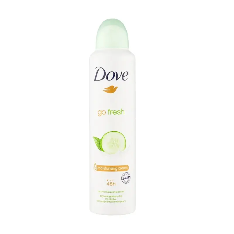  اسپری دئودورانت داو Dove مدل Go Fresh رایحه خیار و چای سبز حجم 250 میل