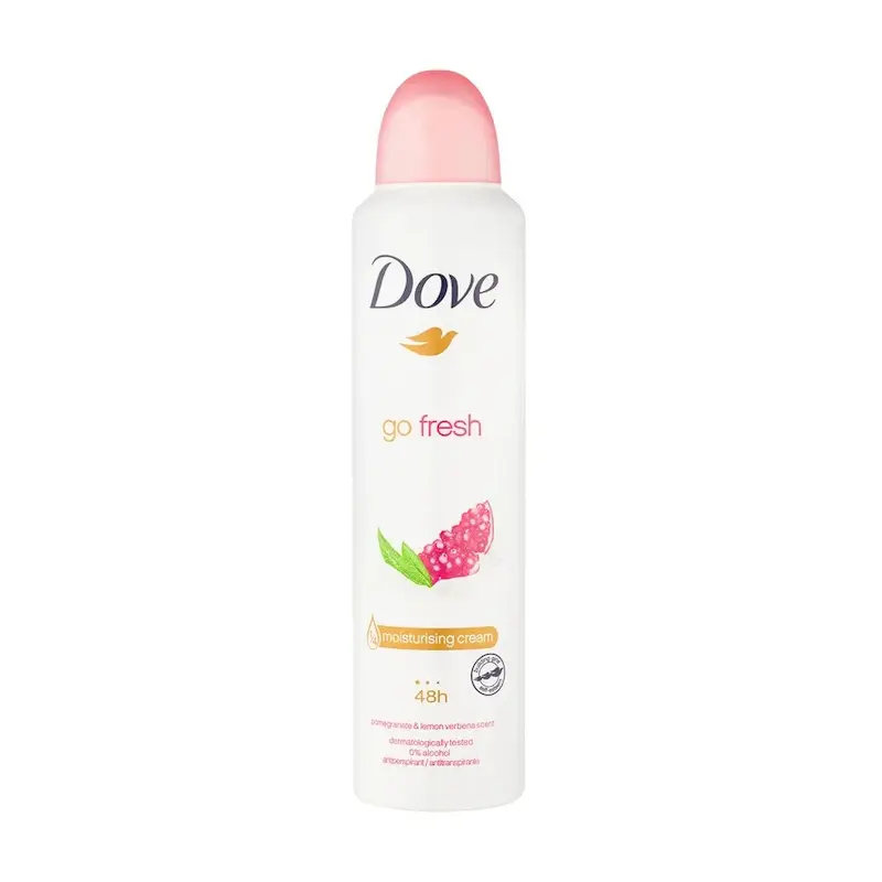  اسپری دئودورانت داو Dove مدل Go Fresh رایحه انار و برگ لیمو حجم 250 میل