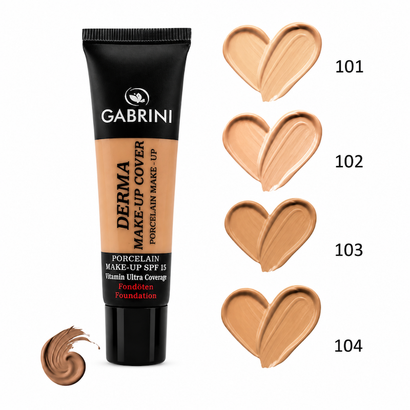کرم پودر درما گابرینی DERMA GABRINI مدل میکاپ کاور makeup cover 