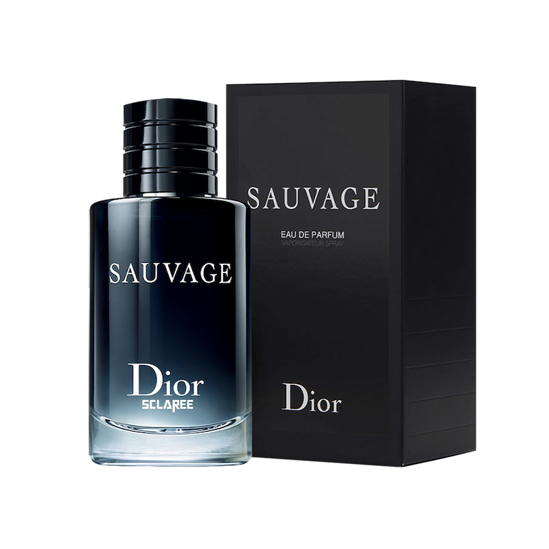 ادوپرفیوم مردانه اسکلاره Sclaree مدل ساواج دیور Sauvage Dior حجم 100 میلی لیتر طرح مارک