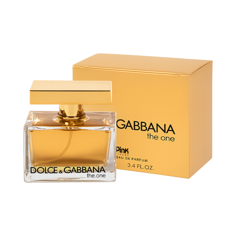 ادوپرفیوم زنانه پینک ویژوآل Pink مدل دولچه گابانا دوان Dolce Gabbana The One حجم 100 میلی لیتر طرح مارک