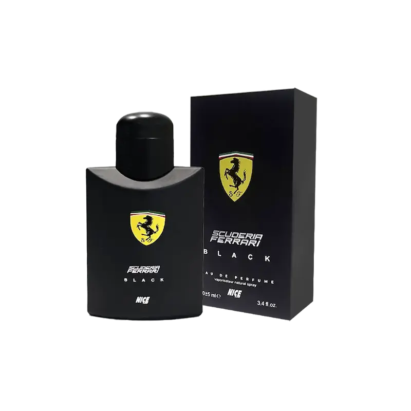 ادوپرفیوم مردانه فراری بلک Ferrari Black حجم 100 میلی لیتر طرح مارک