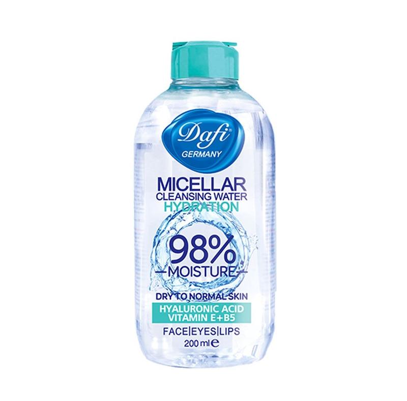 میسلار واتر دافی DAFI مدل Hydration مناسب پوست خشک حجم 200 میلی لیتر