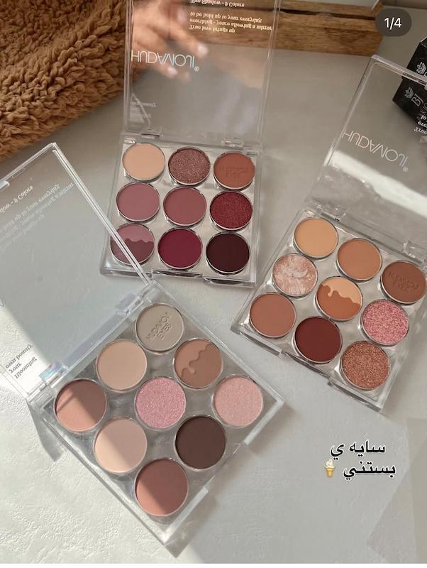 پالت سايه ي 9 رنگ هدي موجي طرح بستني 