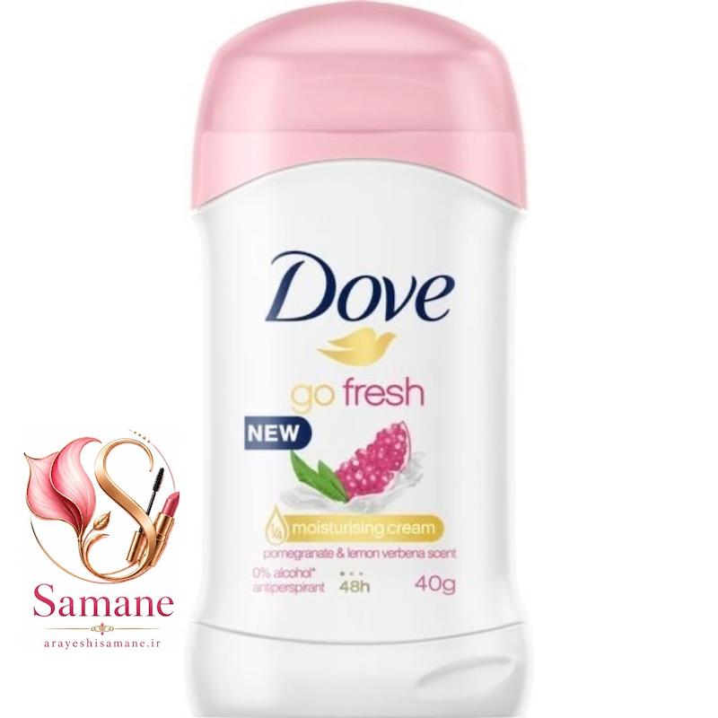 مام صابونی ضد تعریق داو dove مدل Go Fresh (انار) حجم ۴۰ میل
