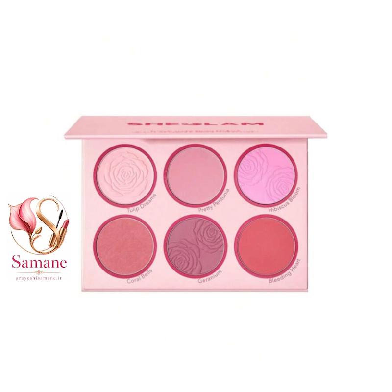 پالت رژگونه ۶ رنگ مدل Floral Flush رنگ Blushing Bouquet  اورجینال