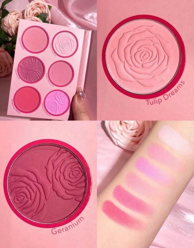 پالت رژگونه ۶ رنگ مدل Floral Flush رنگ Blushing Bouquet  اورجینال