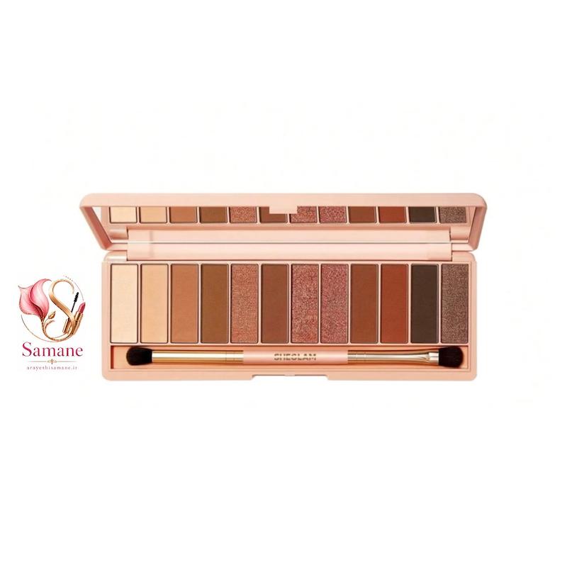 پالت سایه ۱۲ رنگ با براش مدل Burgundy Palette اورجینال
