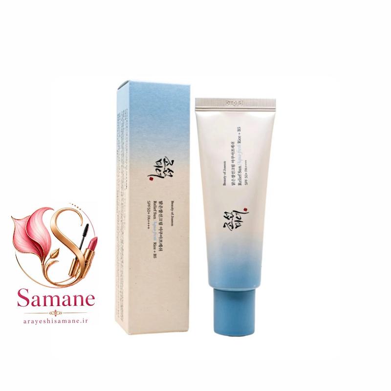 ضدآفتاب بیوتی افجوسان spf50 مدل Relief Sun: Rice + Probiotics مناسب برای پوست چرب حجم ۵۰ میل