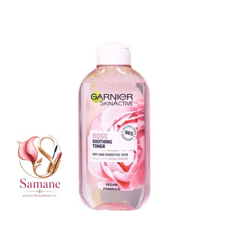 تونر صورت گل رز مدل Rose Soothing مناسب پوست خشک و حساس حجم ۲۰۰ 