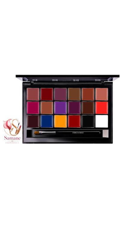 پالت رژلب ۱۸ رنگ فوراور۵۲ مدل MPL001 اورجینال