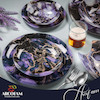 سرویس 6 نفره 25 پارچه طرح مورانو بنفش (Purple Murano)