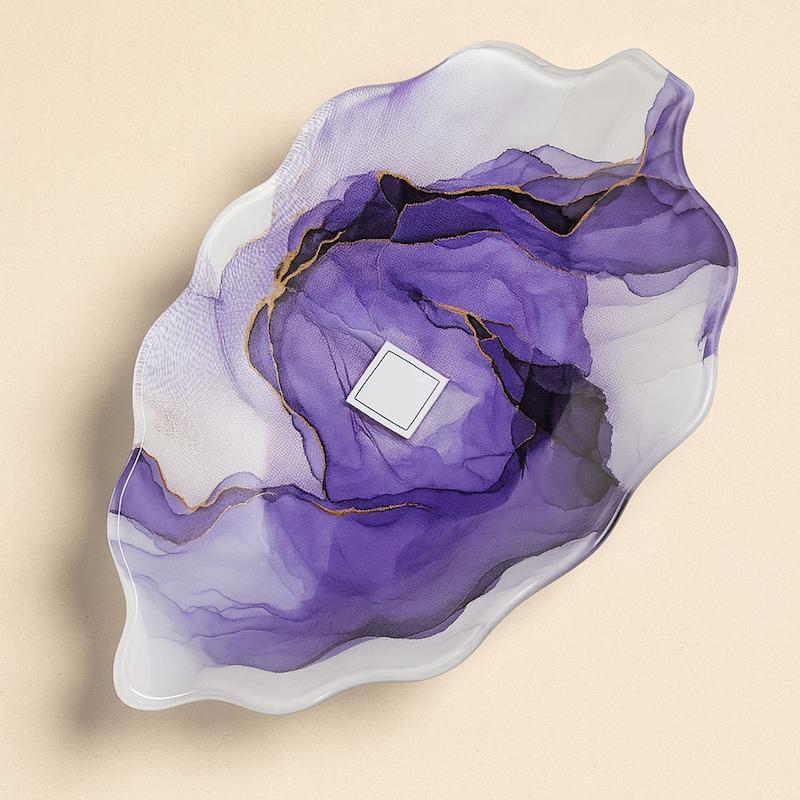 برگ طرح نانسی بنفش