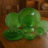سرویس 6 نفره 25 پارچه مشجر مدل برفی سبز - Snow Green