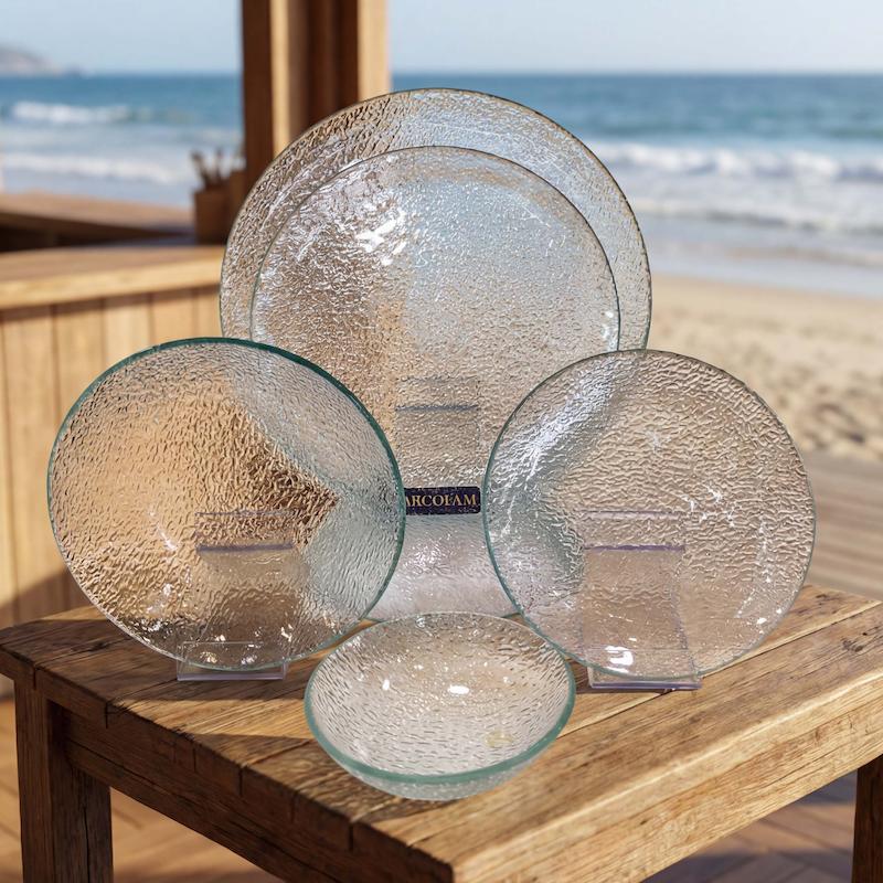 سرویس 6 نفره 25 پارچه مشجر مدل یخی سفید - (Snow Ice)