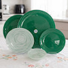 سرویس 6 نفره 25 پارچه ترکیبی رنگ سبز زمردی - (Emerald Green)