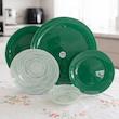 سرویس 6 نفره 25 پارچه ترکیبی رنگ سبز زمردی - (Emerald Green)