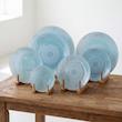 سرویس 6 نفره 25 پارچه مدل فلورا آبی | Blue Flora 25-Piece Dinnerware Set