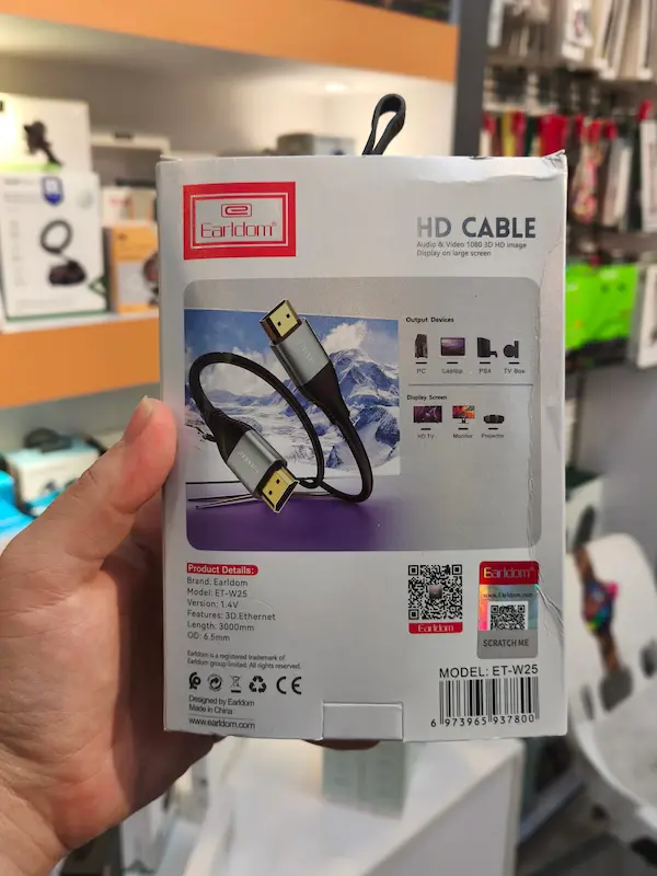 کابل HDMI 4K ارلدام ET-W25 طول 3 متر