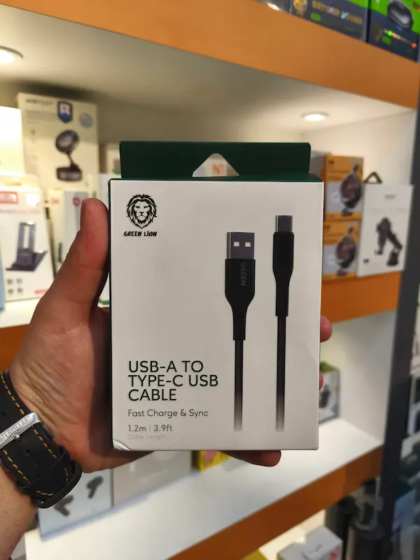 کابل شارژ کنفی 1.2 متری USB به Type-C گرین لاین مدل GNBCTYCBK