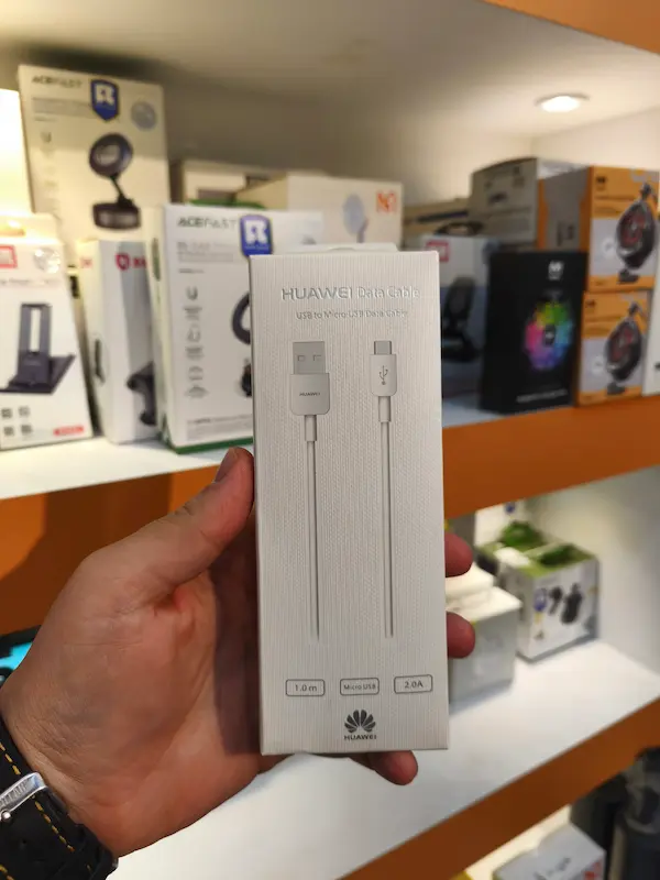 کابل میکرو یو اس بی اورجینال Huawei سر جعبه ا Huawei original cable