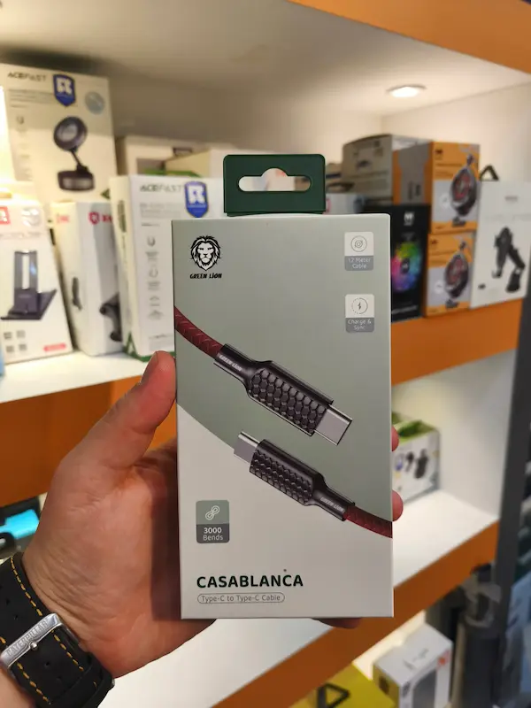 کابل شارژ USB به Type-C گرین لاین کازابلانکا Casablanca طول 1.2 متر توان 3 آمپر
