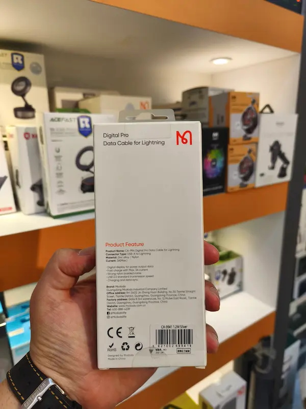 کابل تبدیل USB به لایتنینگ مک دودو مدل CA-994 طول 1.2 متر