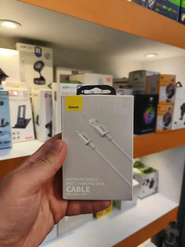 کابل شارژ باسئوس مدل CATYS-02 طول ۱ متر 66وات