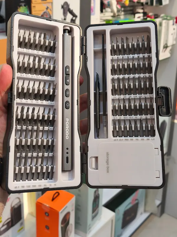 کیت پیچ گوشتی شارژی 97 تیکه پرودو Porodo  97‑In‑1 Electric Screwdriver Kit 