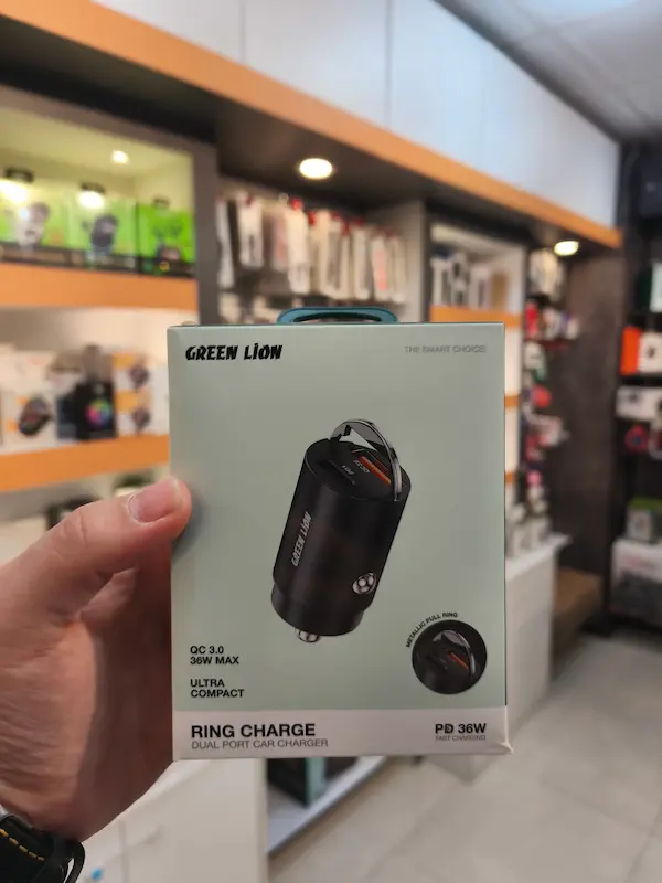 شارژر فندکی گرین لاین Ring Charge PD مدل 36W GNRNGCDPBK