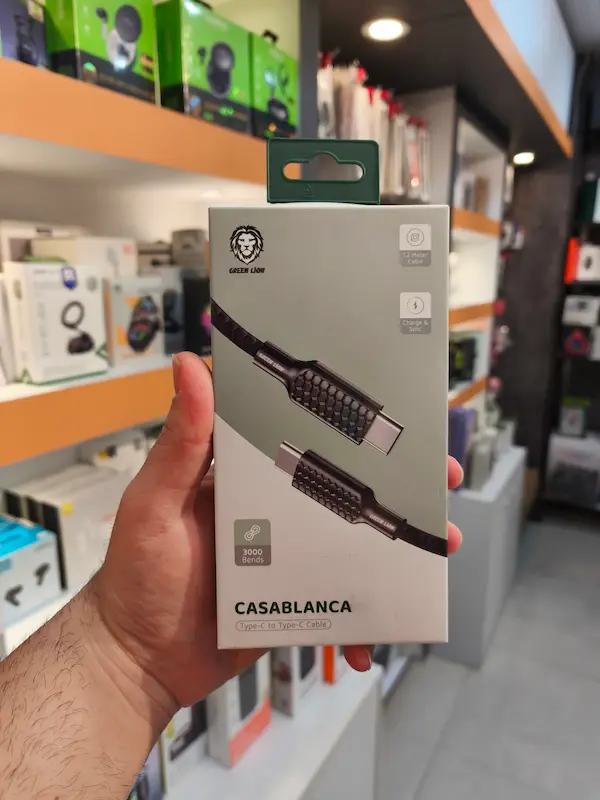 کابل شارژ USB به Type-C گرین لاین کازابلانکا Casablanca طول 1.2 متر توان 3 آمپر