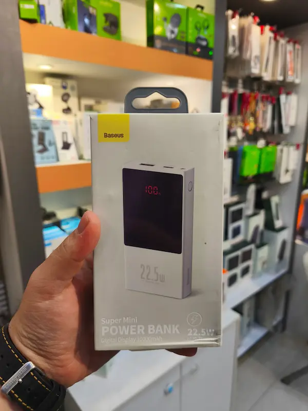 پاوربانک 10000 فست شارژ بیسوس Baseus PPMN-A01 Super Mini Digital Display Power Bank توان 22.5 وات