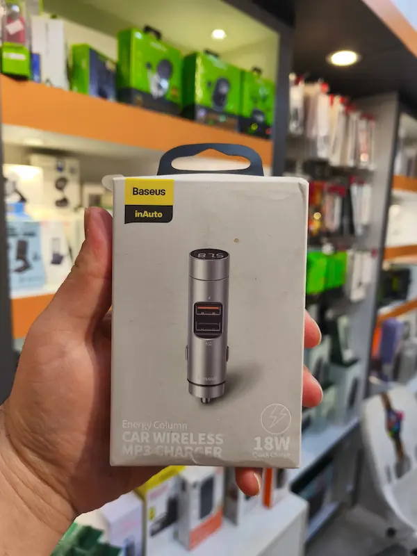 شارژر فندکی فست شارژ ماشین 18 وات و پخش کننده بلوتوث بیسوس CCNLZ-C0s