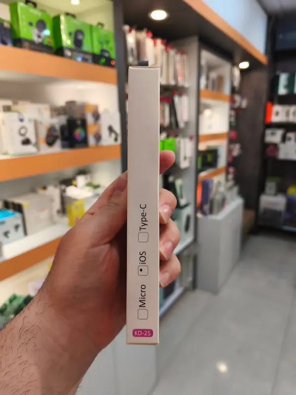 کابل USB به لایتنینگ کلومن مدل KD-25 به طول 1 متر