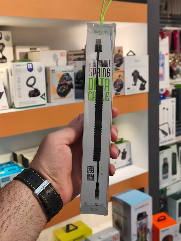 کابل لایتنینگ باوین Bavin CB-153 Cable توان 2.4 آمپر و طراحی تلفنی
