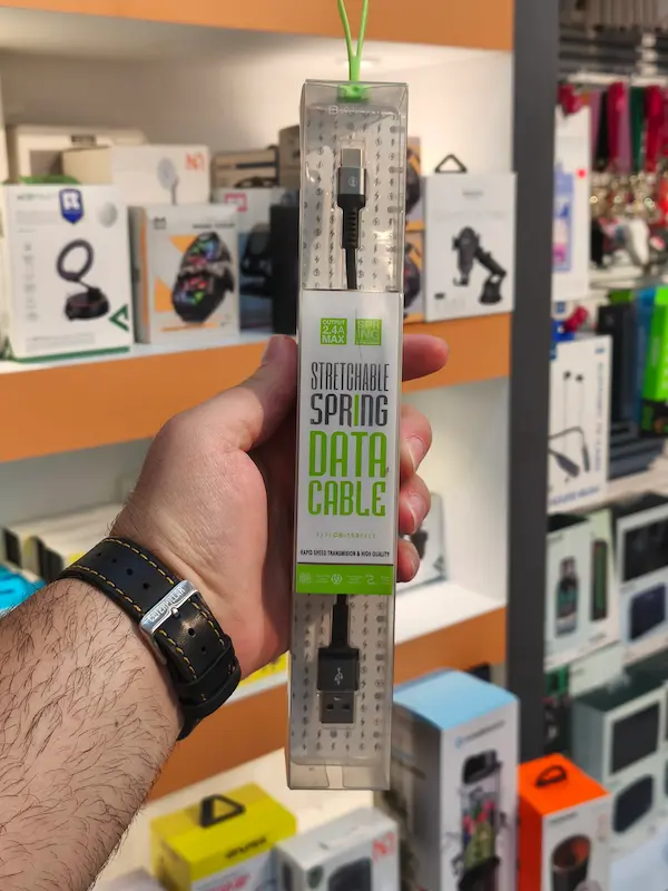 کابل Type C باوین Bavin CB-153 Cable توان 2.4 آمپر و طراحی تلفنی