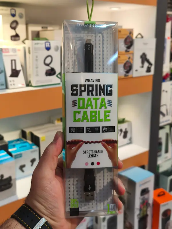 کابل میکرو یو اس بی باوین Bavin CB-172 Cable توان 2.4 آمپر و طول 1 متر