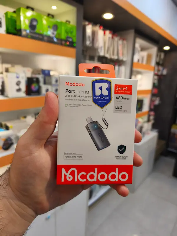 تبدیل OTG لایتنینگ به USB3.0 و رم ریدر مک دودو Mcdodo OT-7850