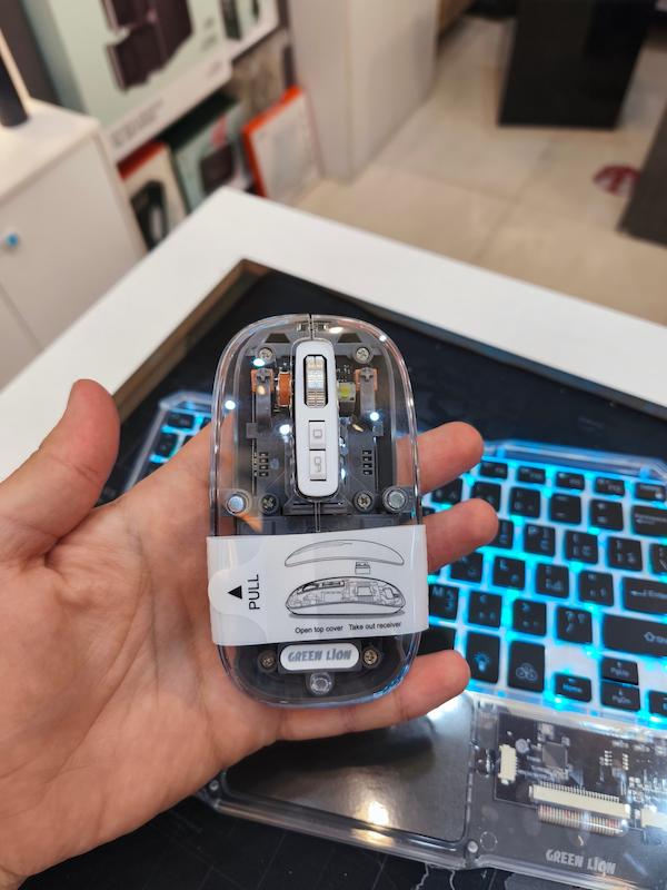 ست موس و کیبورد بی سیم گرین لاین مدل Transparent Duo