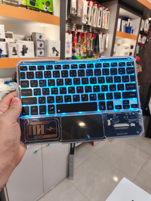 ست موس و کیبورد بی سیم گرین لاین مدل Transparent Duo