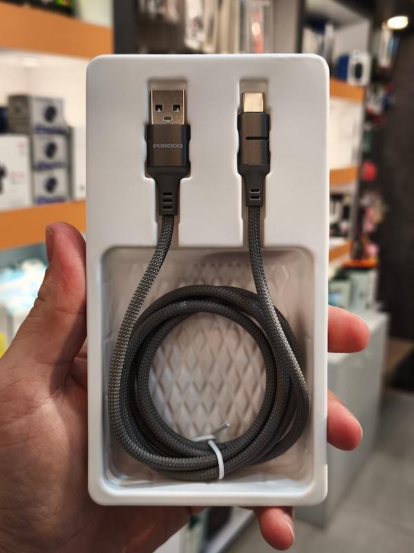 کابل شارژ USB-A to USB-C پرودو Porodo مدل PD-CBL0027 