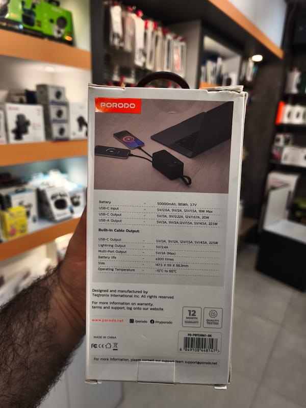 پاور بانک 50000mAh پرودو مدل PBFCH061