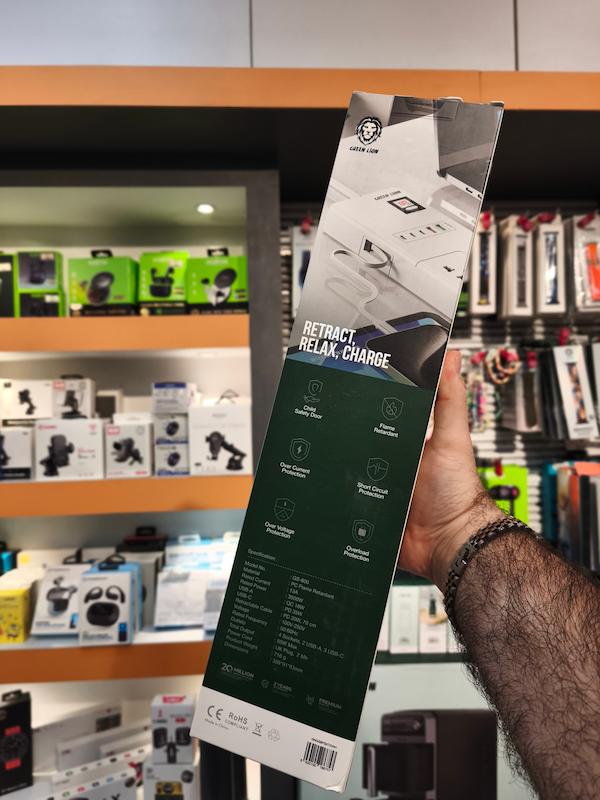 چندراهی و محافظ برق 3500W گرین لاین مدل GREEN LION SOCKET GS-800 2M