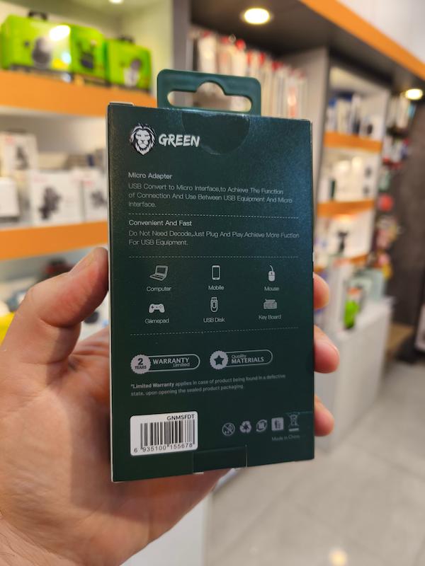مبدل Micro USB به USB گرین Green Micro OTG 3.0 USB