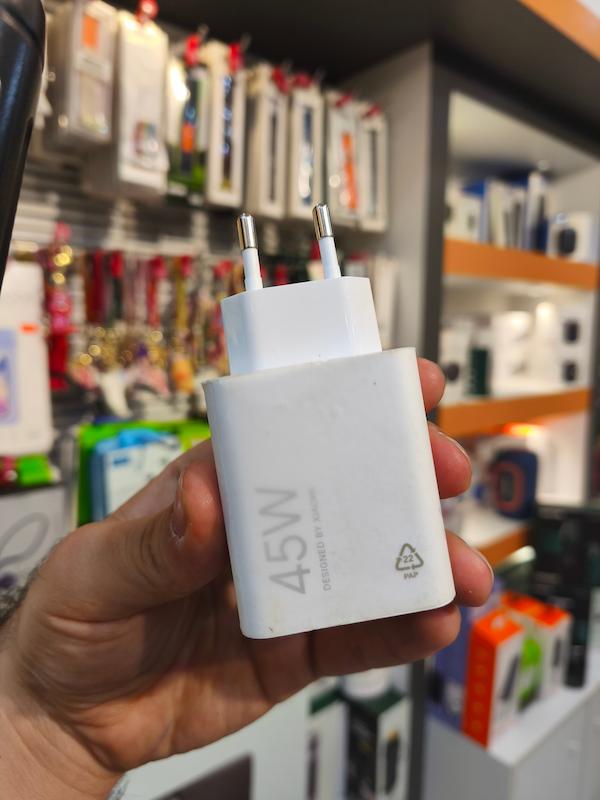 شارژر سرکارتنی اصلی شیائومی 45W سوپر فست شارژ به همراه کابل