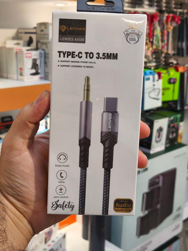 مبدل Type-C به AUX لنیز AX108