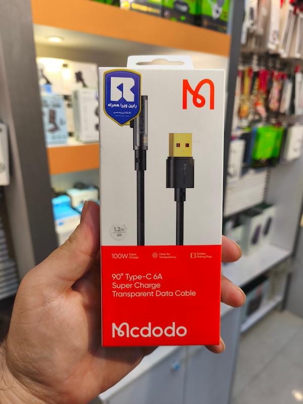 کابل Type C مک دودو Mcdodo CA-3380 توان 6 آمپر و طول 1.2 متر